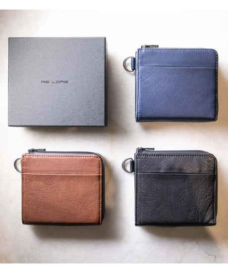 【1秒会計】最小・無くさない！国産の超撥水本革『天才ミニ財布／THE GENIUS WALLET』BLACK