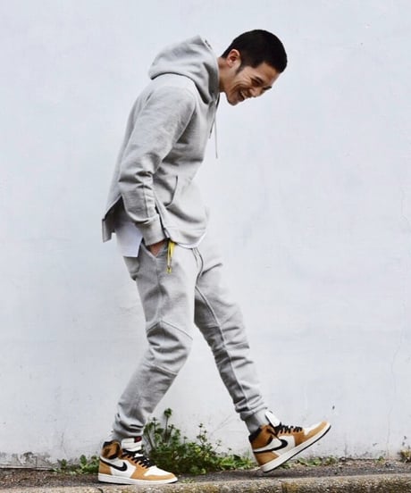 【奇跡の再入荷・1着限定】脚が長く見える5ポケットスウェットパンツ／Slim-fit Tapered Sweat Pants 杢グレー／GREY