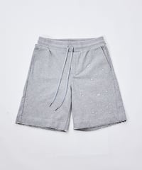 【超撥水・手ぶら】5ポケットスウェットショートパンツ 杢グレーBoxy Cut Off Sweat Short Pants Heather Gray　19S-218