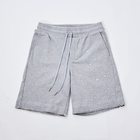 【超撥水・手ぶら】5ポケットスウェットショートパンツ 杢グレーBoxy Cut Off Sweat Short Pants Heather Gray　19S-218
