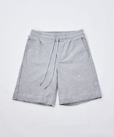 【超撥水・手ぶら】5ポケットスウェットショートパンツ 杢グレーBoxy Cut Off Sweat Short Pants Heather Gray　19S-218