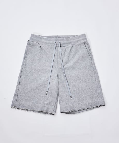 【超撥水・手ぶら】5ポケットスウェットショートパンツ 杢グレーBoxy Cut Off Sweat Short Pants Heather Gray　19S-218