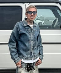 【限定14着】MADE IN YP | RE:LORE『VINTAGE SELVEDGE DENIM JACKET』 MID BLUE｜ポケットにタグ有り