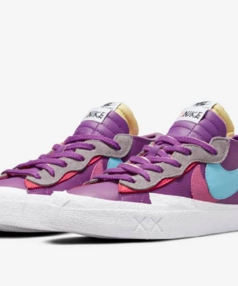定価以下／激安販売】新品NIKE BLAZER LOW/SACAI/KAWS ブレーザー L