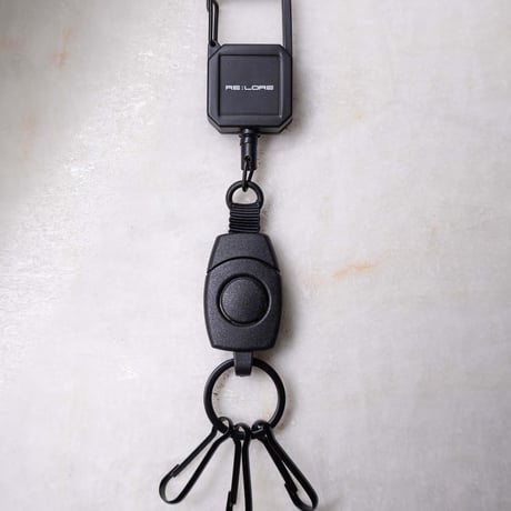 【便利・なくさないための】オリジナルリールキーホルダー／Original Reel Key Chain Matte Black　20F-404