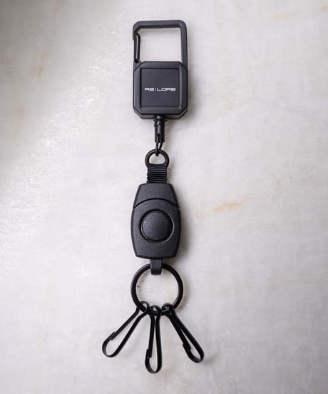 【便利・なくさないための】オリジナルリールキーホルダー／Original Reel Key Chain Matte Black　20F-404