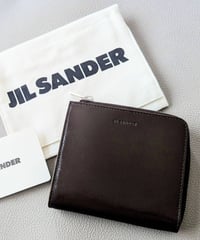 【送料込/新品/正規品】JIL SANDER ジル サンダーL字ファスナーミニウォレット コンパクト財布 薄型 2つ折り
