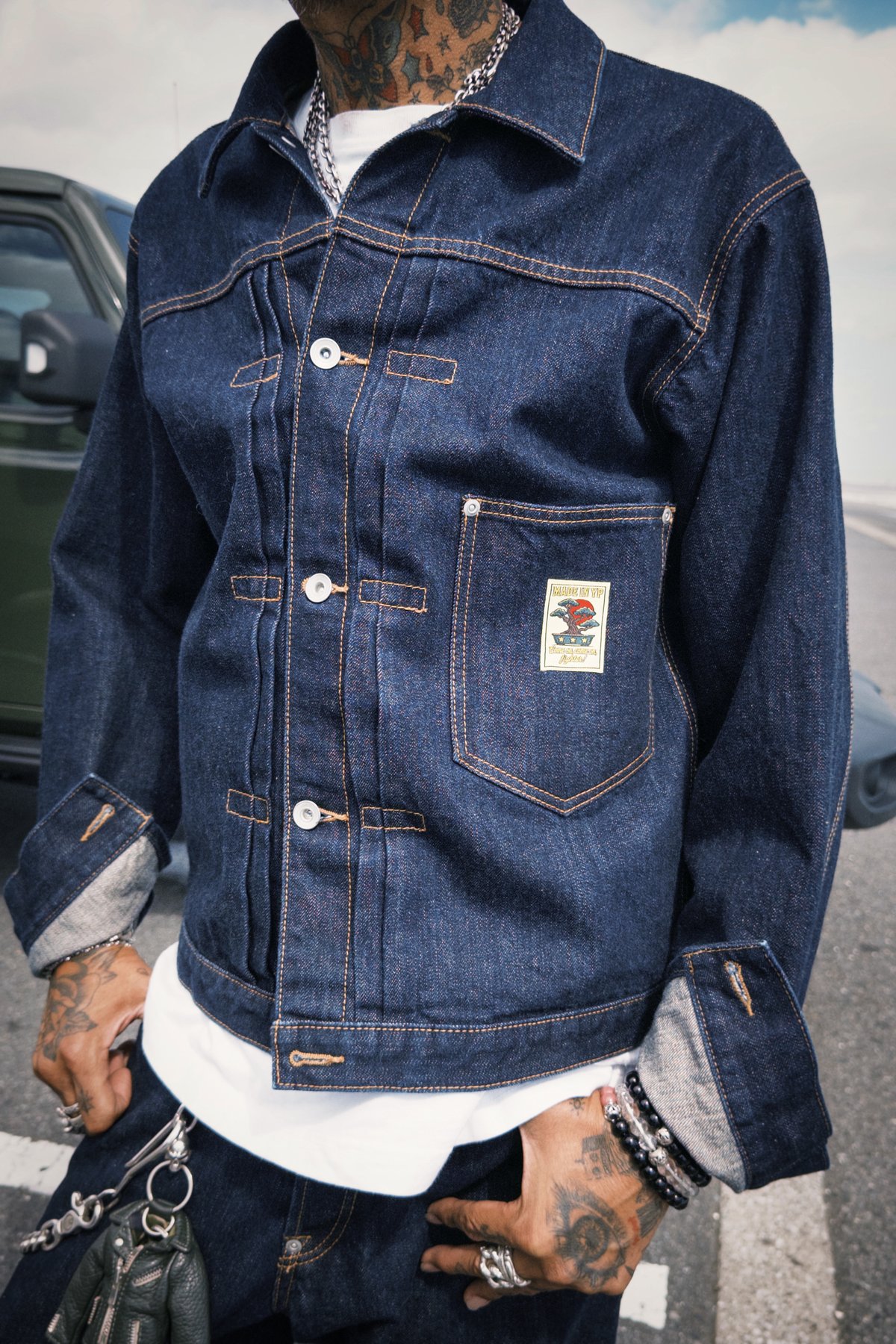 【Lサイズ】MADE IN YP ヴィンテージデニムジャケット 限定2着】MADE IN YP | RE:LORE『VINTAGE SELVEDGE DEN