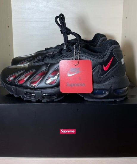 【先着１名様/送料込/国内最安値】新品 NIKE AIR MAX 96 "SUPREME"BLACK/SPEED RED-CLEAR
