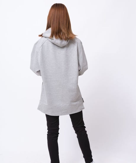 【超撥水】Pullover Side Zip Hooded Sweatshirt T/GRY　19S-103