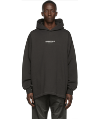 【本物・新品・送料込み】ESSENTIALS Black Relaxed Hoodie エッセンシャルパーカー