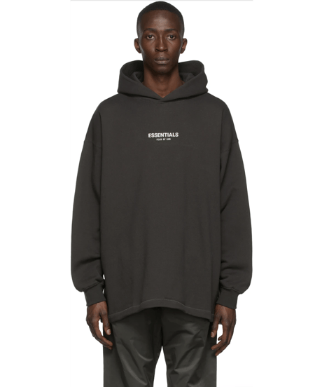 【本物・新品・送料込み】ESSENTIALS Black Relaxed Hoodie エッセンシャルパーカー
