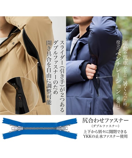 【1着限定／SAMPLE品／10,000円お得／NAVY・L】クラファンNo.1ダウン／累計3,000万円以上／究極の手ぶらダウン／THE GENIUS DOWN PARKA／令和の虎も多数ご愛用