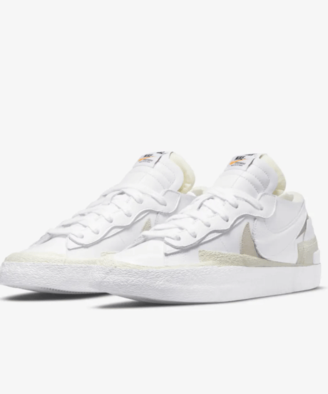 【送料込/国内最安値】新品NIKE BLAZER LOW/SACAI White Patent Leather
