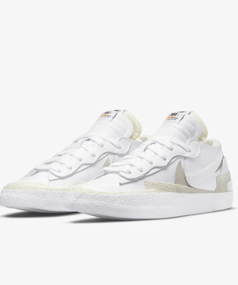 送料込/国内最安値】新品NIKE BLAZER LOW/SACAI White Patent