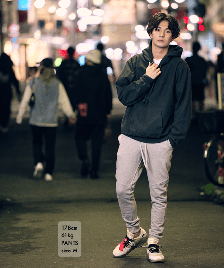 【奇跡の再入荷・1着限定】脚が長く見える5ポケットスウェットパンツ／Slim-fit Tapered Sweat Pants 杢グレー／GREY