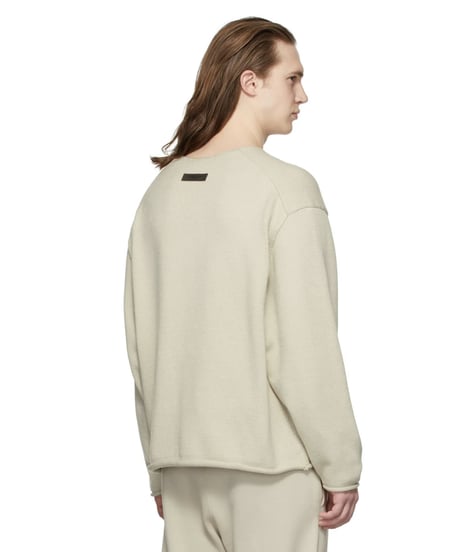 【本物・新品・送料込み】ESSENTIALS Beige Raw Edge '1977' Sweater エッセンシャルニットセーター