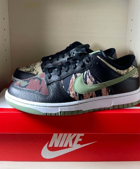 【定価販売／送料込】新品NIKE DUNK LOW SE Black Multi-Camo
