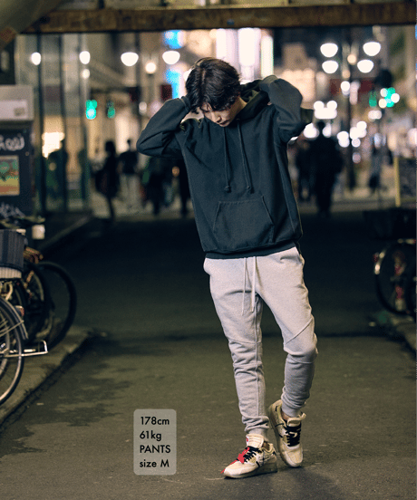 【奇跡の再入荷・1着限定】脚が長く見える5ポケットスウェットパンツ／Slim-fit Tapered Sweat Pants 杢グレー／GREY