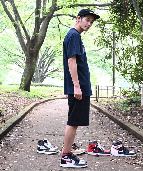 【超撥水・手ぶら】5ポケットスウェットショートパンツ ブラック 黒 Boxy Cut Off Sweat Short Pants Black　19S-218