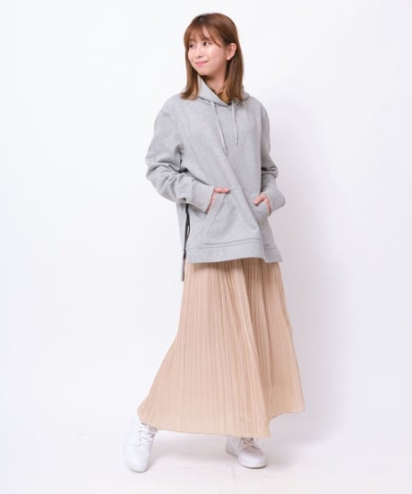 【超撥水】Pullover Side Zip Hooded Sweatshirt T/GRY　19S-103