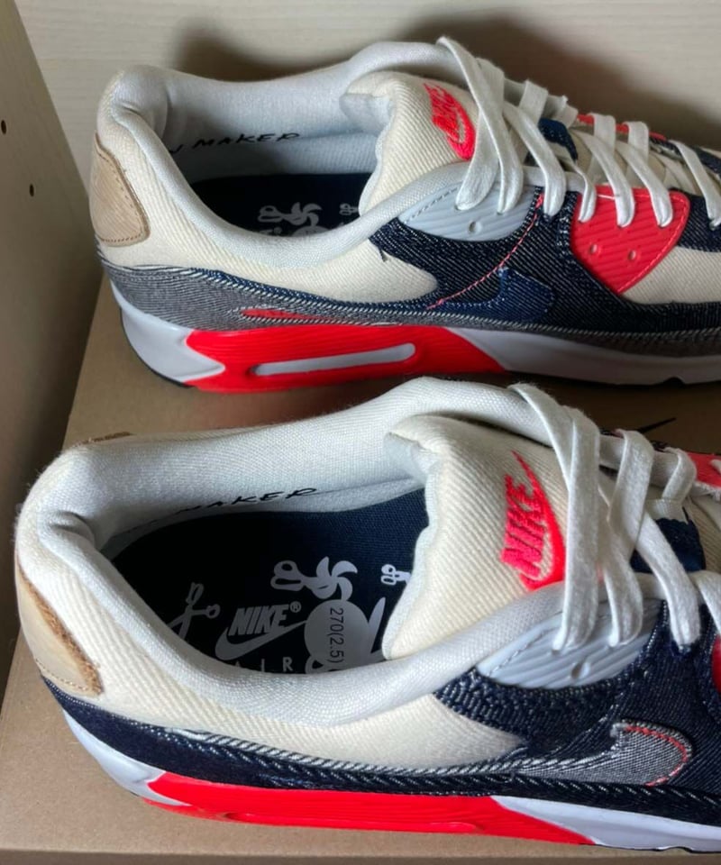 送料込/最安値】新品 NIKE AIR MAX 90 DENHAM DENIM/INFRAR