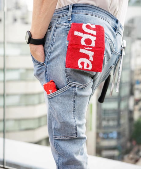 【最後の1着｜再入荷なし】シリーズ累計販売実績2,000万円／2倍伸びる／手ぶら超撥水デニム『10 POCKETS GUM-GUM JEANS+』MID BLUE／ミッドブルー／ヴィンテージブルー