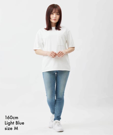 【特許超撥水】脚を長く・まっすぐ・美しく魅せる神JEANS WOMEN／脚痩せ効果抜群／LIGHT BLUE／ライトブルー／ヴィンテージ淡色