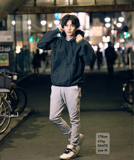 【奇跡の再入荷・1着限定】脚が長く見える5ポケットスウェットパンツ／Slim-fit Tapered Sweat Pants 杢グレー／GREY