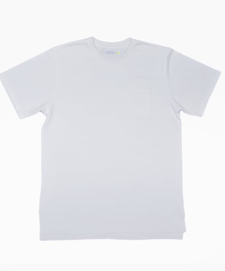 【完売御礼】Box Pocket Side Slit Tee White　20S-101