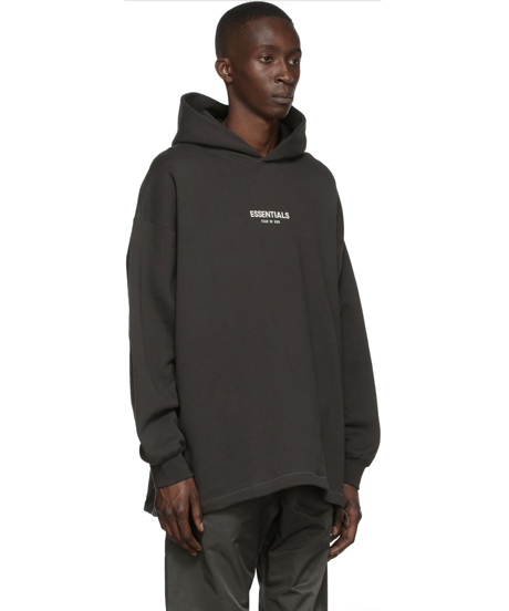 【本物・新品・送料込み】ESSENTIALS Black Relaxed Hoodie エッセンシャルパーカー