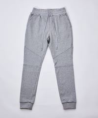【奇跡の再入荷・1着限定】脚が長く見える5ポケットスウェットパンツ／Slim-fit Tapered Sweat Pants 杢グレー／GREY