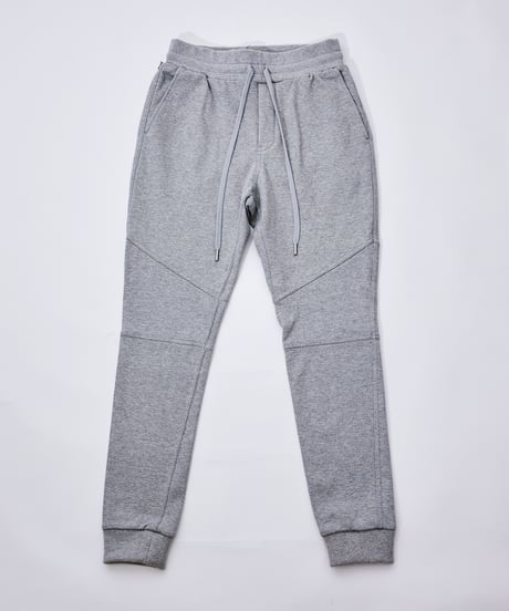 【奇跡の再入荷・1着限定】脚が長く見える5ポケットスウェットパンツ／Slim-fit Tapered Sweat Pants 杢グレー／GREY