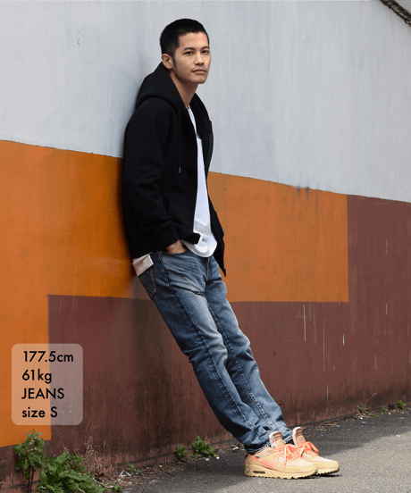 【サンプルも全て完売御礼】14.5OZ／ヘビーオンスハイパーストレッチデニムパンツ　Vintage Mid Blue／ヴィンテージミッドブルー