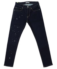 【特許超撥水・令和の虎ご愛用】脚が長く見える神JEANS TYPE-1 /インディゴ INDIGO 脚長効果・O脚対策・スタイルアップ・若見え