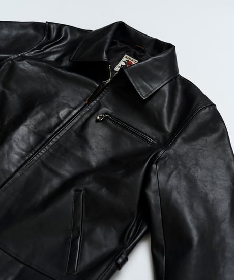 MADE IN YP | RE:LORE『VINTAGE HORSEHIDE RIDERS JACKET』"NO BACK PRINT"｜無地.ver