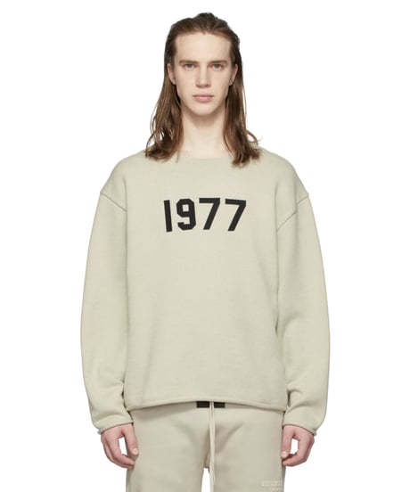 【本物・新品・送料込み】ESSENTIALS Beige Raw Edge '1977' Sweater エッセンシャルニットセーター