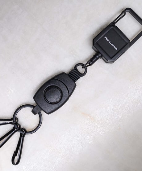 【便利・なくさないための】オリジナルリールキーホルダー／Original Reel Key Chain Matte Black　20F-404