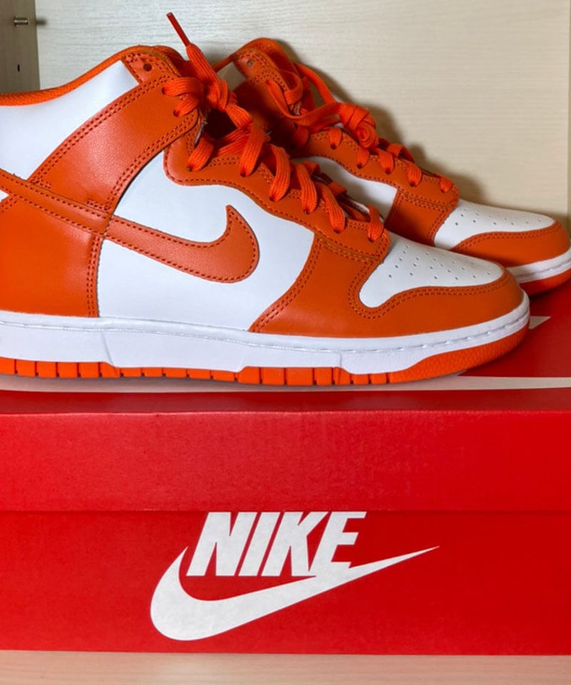 送料込/最安値】新品 NIKE DUNK HI RETRO ORANGE BLAZE (ME...