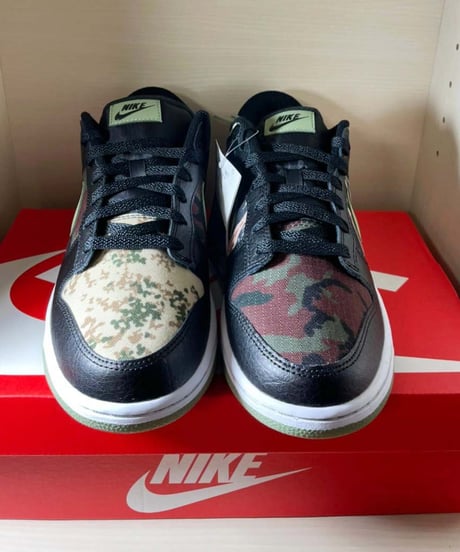 【定価販売／送料込】新品NIKE DUNK LOW SE Black Multi-Camo