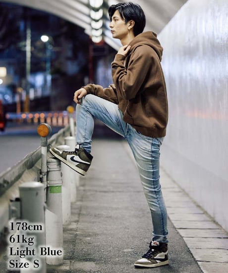 【特許超撥水・令和の虎ご愛用】脚が長く見える神JEANS TYPE-2 /ライトブルー LIGHT BLUE 脚長効果・O脚対策・スタイルアップ・若見え