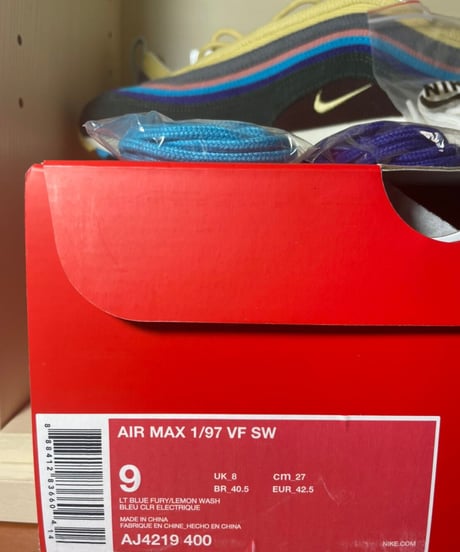 【送料込/最安値】新品 NIKE AIR MAX 1/97 VF SW "ショーン・ウェザーズプーン"