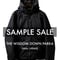 【SAMPLE品/1着限定】10,000円お得! THE WISDOM DOWN PARKA 最強手ぶらダウンジャケット BLACK