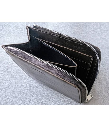 【送料込/新品/正規品】JIL SANDER ジル サンダーL字ファスナーミニウォレット コンパクト財布 薄型 2つ折り