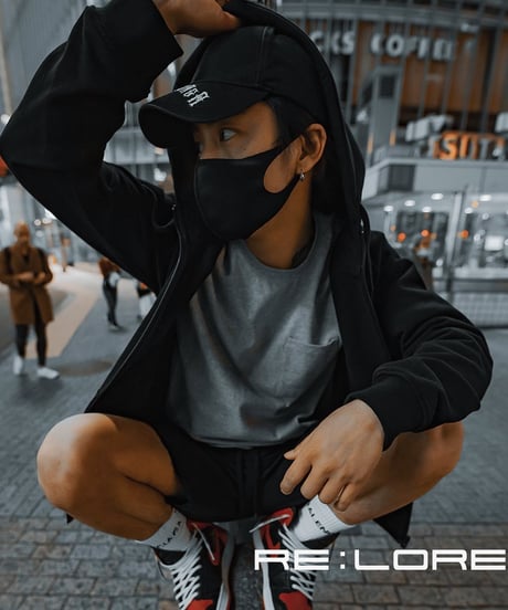 【超撥水・手ぶら】5ポケットスウェットショートパンツ ブラック 黒 Boxy Cut Off Sweat Short Pants Black　19S-218