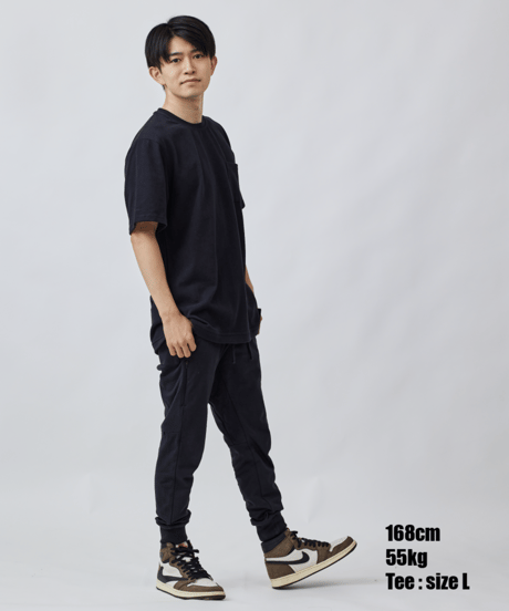 【フジテレビ・チョコプラさん着用】元祖・超撥水Tシャツ／再入荷不可・特別価格・メディア多数掲載／Box Pocket Side Slit Tee Black