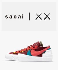 【送料込/実質定価販売】NIKE BLAZER LOW/SACAI/KAWS ブレーザー LOW Team Red