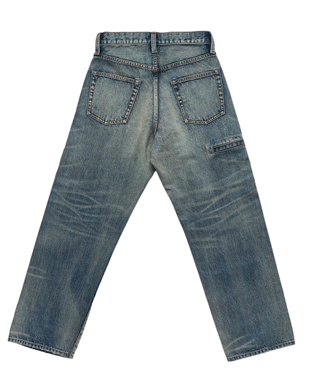 【限定6着】MADE IN YP | RE:LORE『VINTAGE SELVEDGE JEANS』 MID BLUE｜後ろ右ポケットにタグ付き