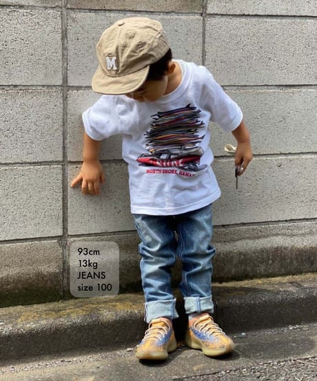 【新価格・在庫限り】Kids Hyper Stretch Denim Jeans Mid Blue　19F-226