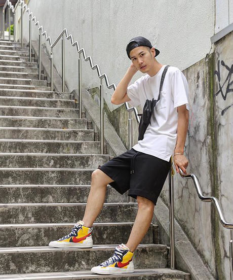 【完売御礼】Box Pocket Side Slit Tee White　20S-101
